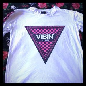 White long sleeve with graphic design